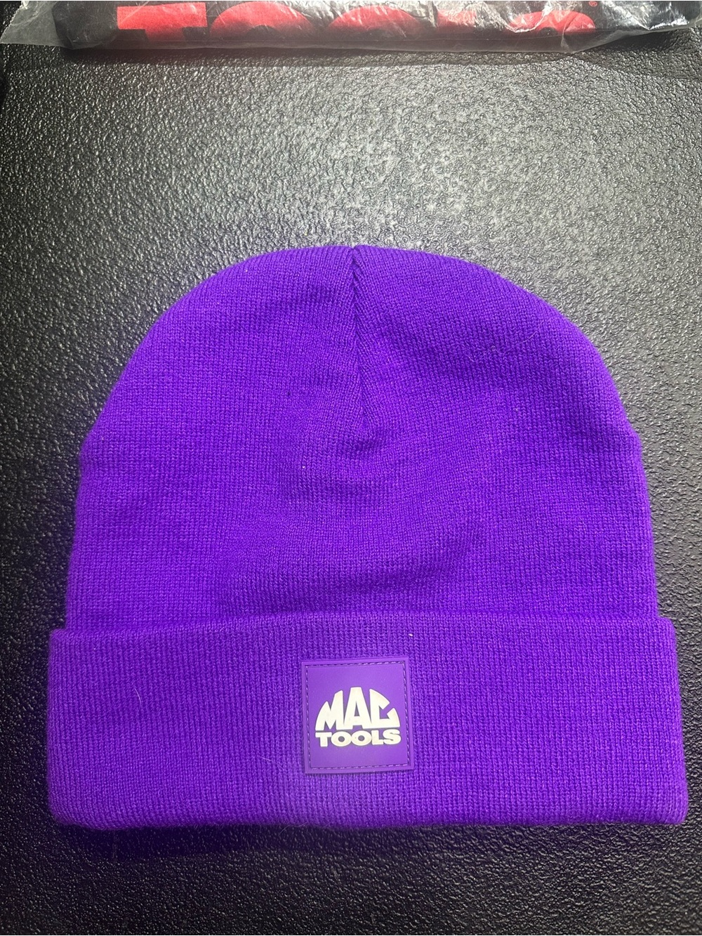 Purple Mac Tools Fold Over Beanie